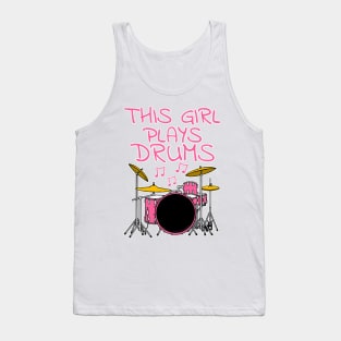 This Girl Plays Drums, Female Drummer Tank Top